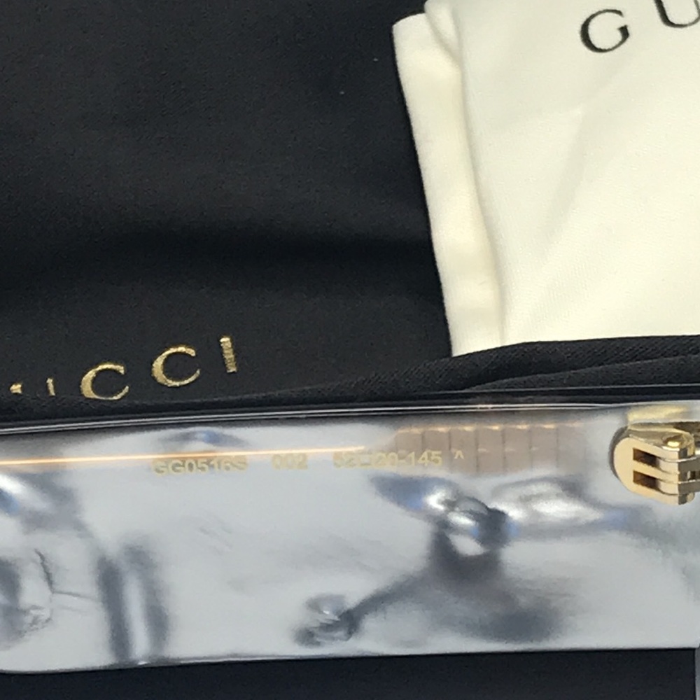 Authentic💯- 🔥🔥 - New - Gucci Eyewear GG0516S 002 rectangular-frame sunglasses - Picture 12 of 15